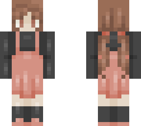 black & pink dress