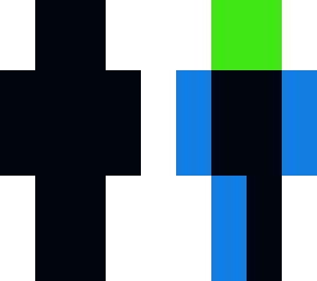 black vs blue and green