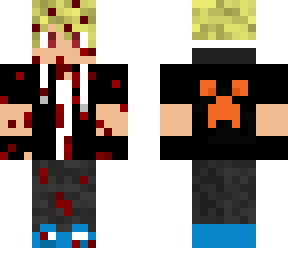 blood-covered blonde guy
