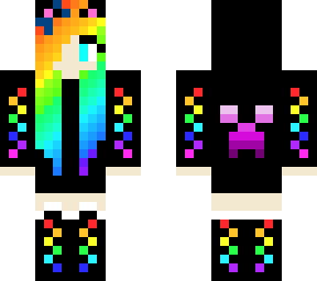 color girl cat