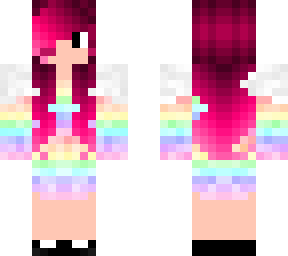 cute rainbow pastel clothed girl (not mine)