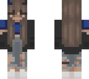 dark blue devil duo friends skin set