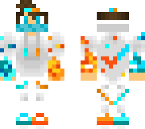 fire and water wearing mask