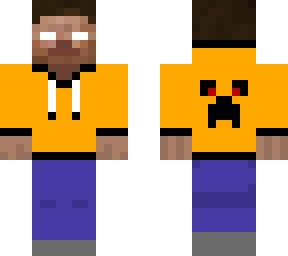 herobrine with chrome gold hoodie