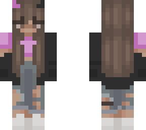 light purple blue devil duo friends skin set