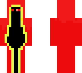 my noob attempt to do a robed enderman (full fire form