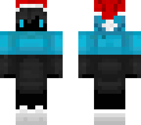 my official minecraft  with santa's hat