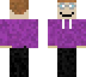 purple glasses man