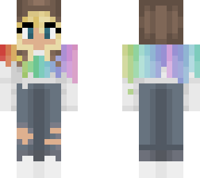 rainbow drip sweater