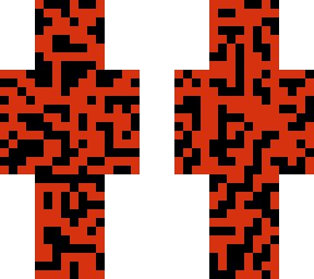red and  black