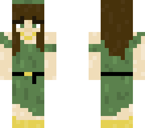 sage green girl in a dress