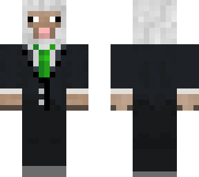 sheep with suit and green tie