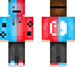 switch hoodie boy with a mask