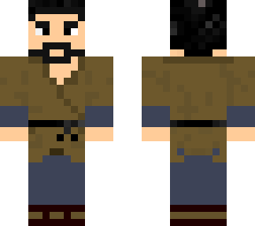 traditional male villager japanese brown 1c