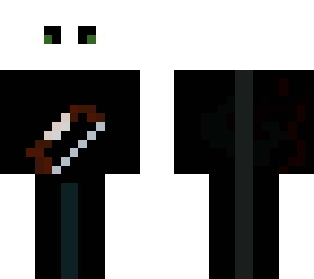 white and black with bow