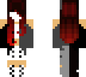 wolf vampire girl with a blindfold