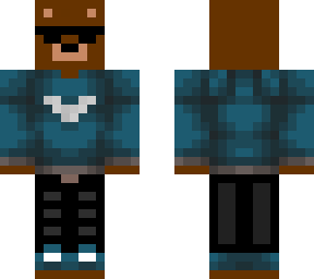 bear skin w sunglasses