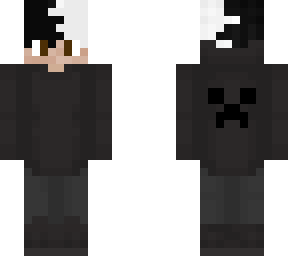 black jacket hood down