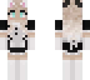 blonde hair maid girl