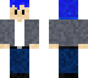 blue hair man