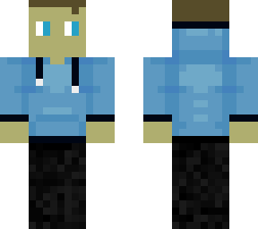 blue hoodie
