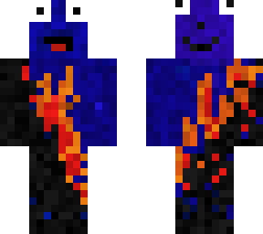 blue on fire thats nice