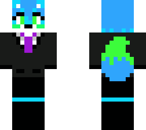 chica zorro azul con traje de pao