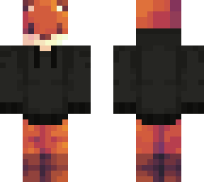 cute fox in a hoodie
