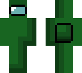 Dark Green Among Us Character | Minecraft Skin