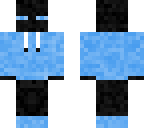 Enderman with blue hoodie | Minecraft Skin