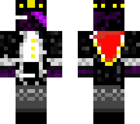 enderman with scar and cloak