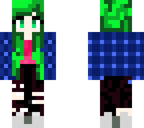 green hair girl