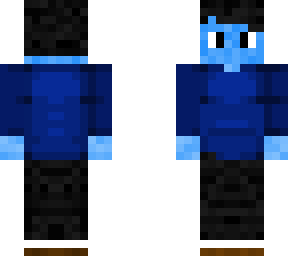 lfhnxbl custom blue skin with hoodie (backwards)