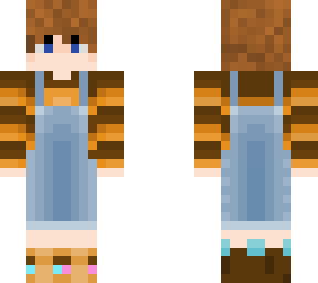 my first skin but with a bee outfit