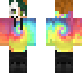 my skin lol (i have green hair now)