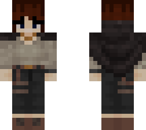 nikis skin but long sleeves and brown hair