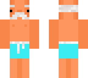 old man in shorts