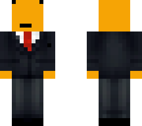 orange man with suit | Minecraft Skin