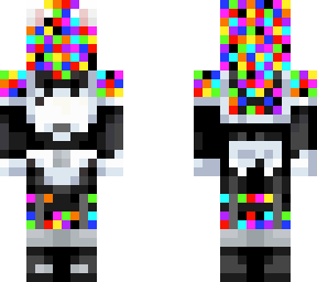 pixels with a maid outfit