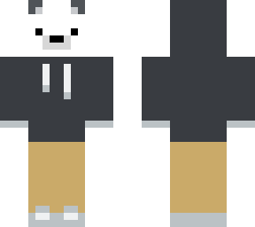polar bear in a hoodie (my skin)
