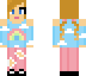 rainbow sweater girl!