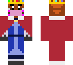 red panda (cloak, dress, crown, mask)