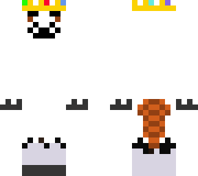 red panda (ghost, sheet, crown, sweater)