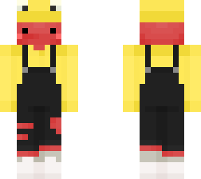 tomato yellow frog overalls