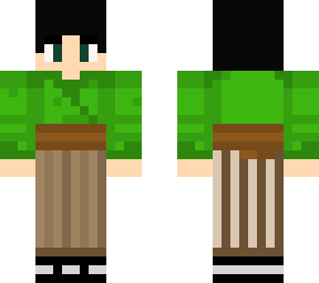 traditional female villager japanese brown 2