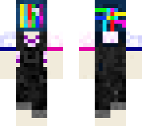 tv head with overalls