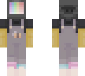 tv head with overalls