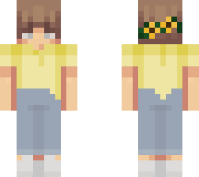yellow shirt flower