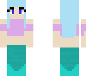 beautiful pale mermaid