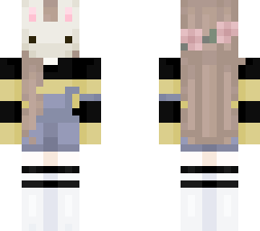 black and yellow bunny girl
